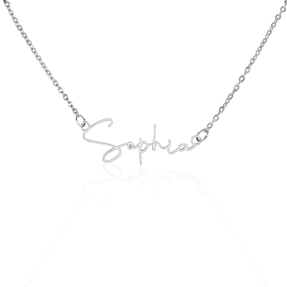 Her name necklace 