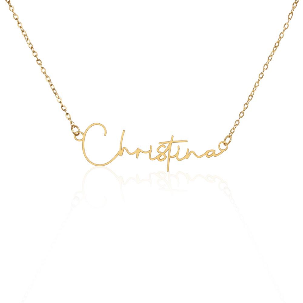 Her name necklace 
