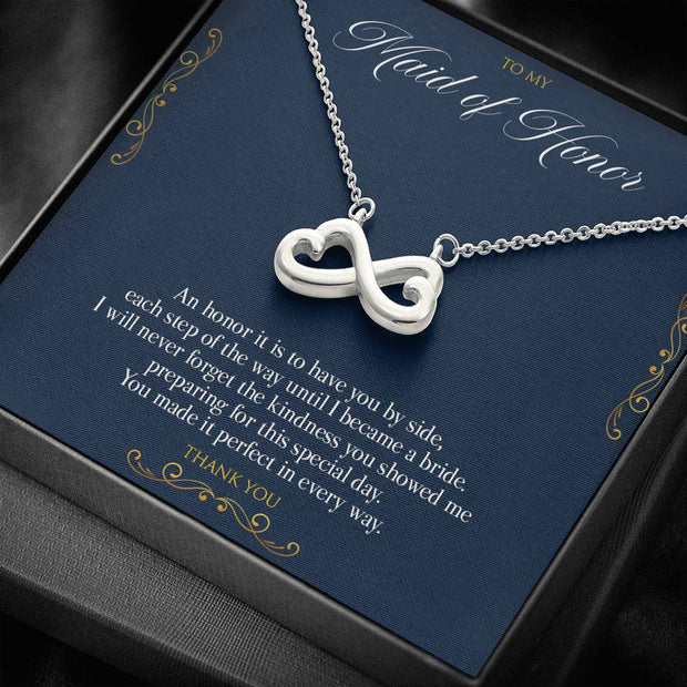 Gift message for Maid Of Honor necklace