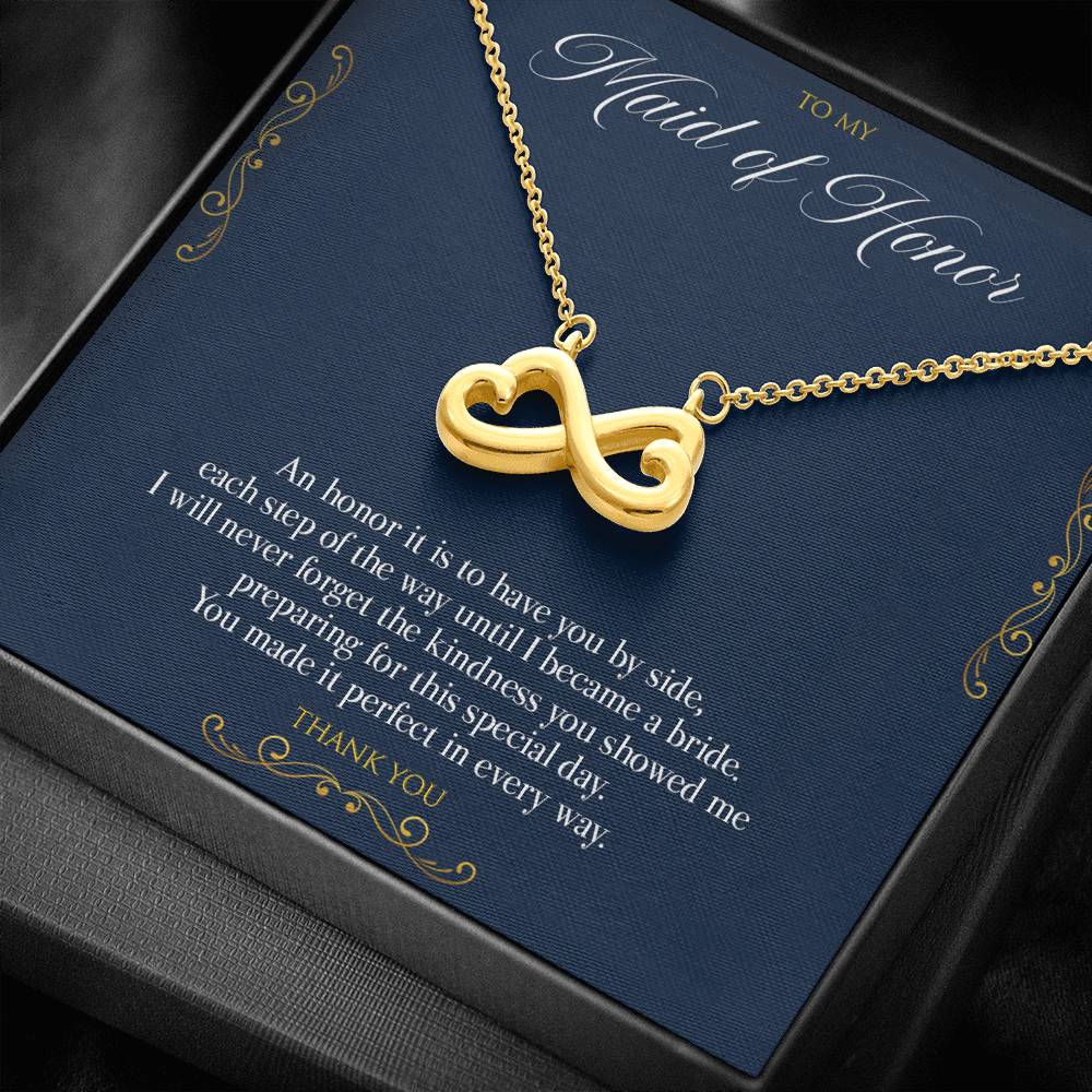 Gift message for Maid Of Honor necklace