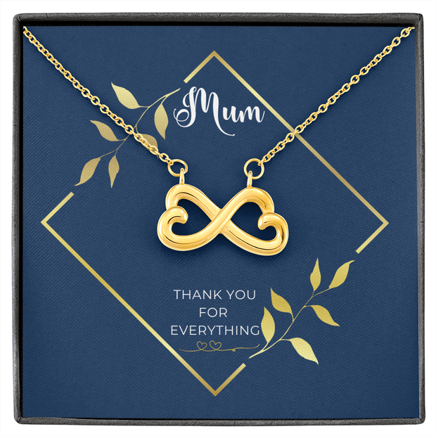 Infinity necklace for mum