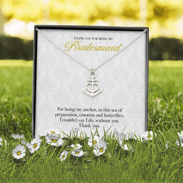 Gift message Bridesmaid pendant