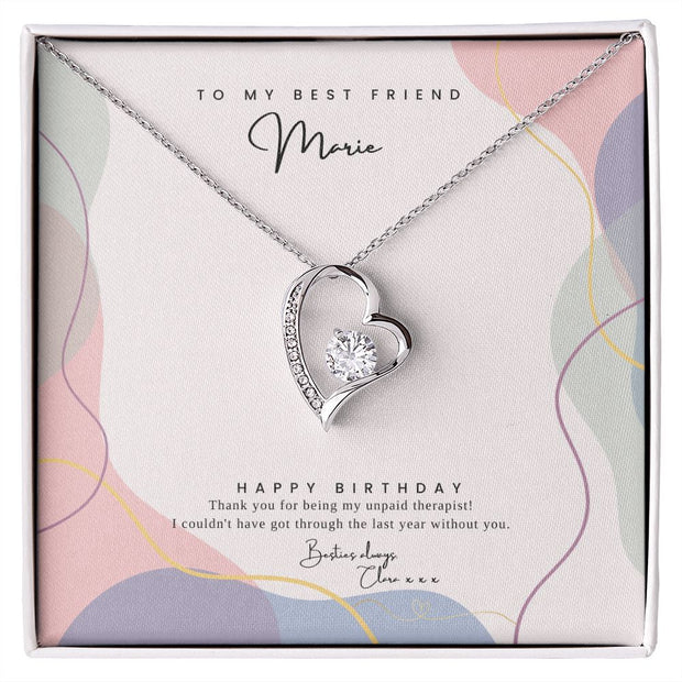 Best friend Heart pendant