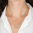 Forever fiance rose gold heart necklace1