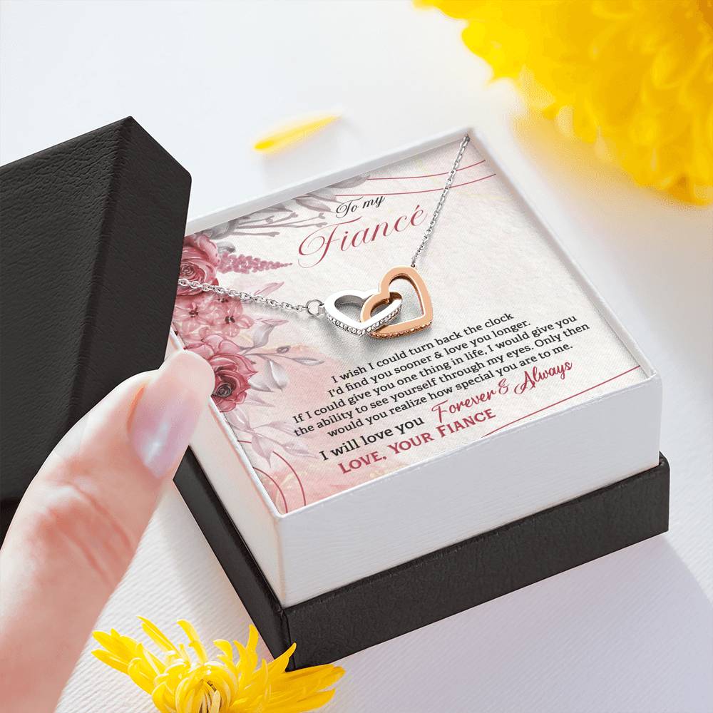 Forever fiance rose gold heart necklace4