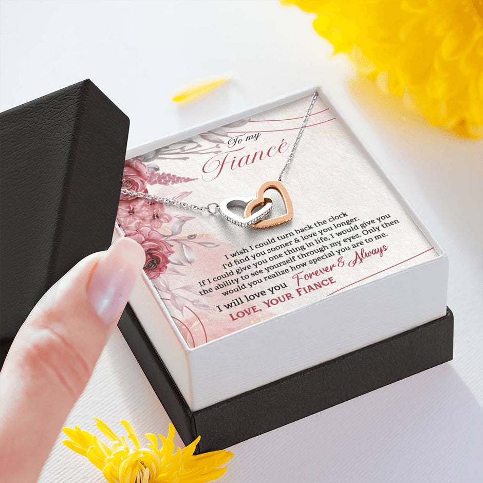 Forever fiance rose gold heart necklace4