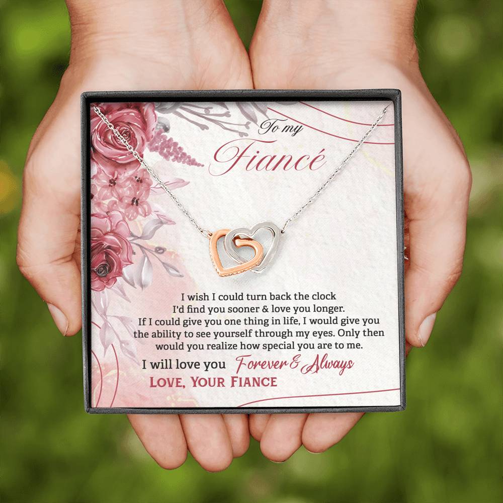 Forever fiance rose gold heart necklace3