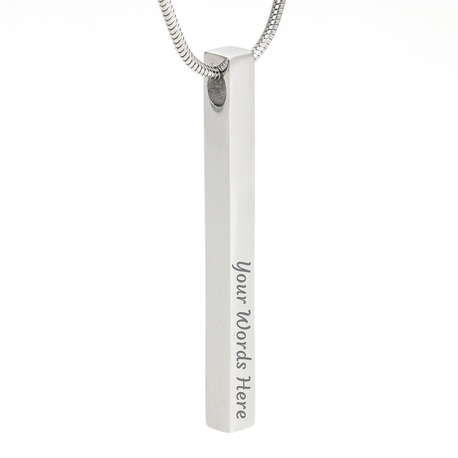 Gift Message Necklace for daughter passing exams