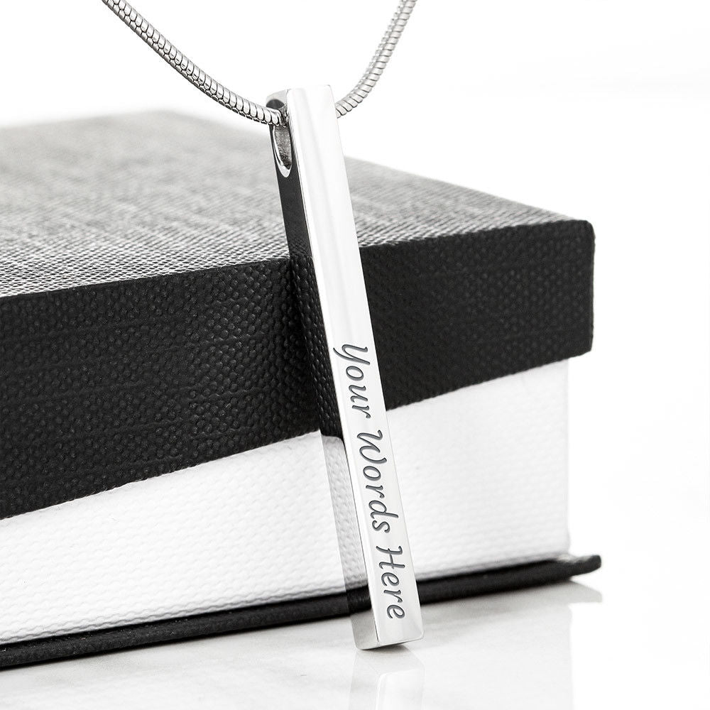 Gift Message Necklace for daughter passing exams