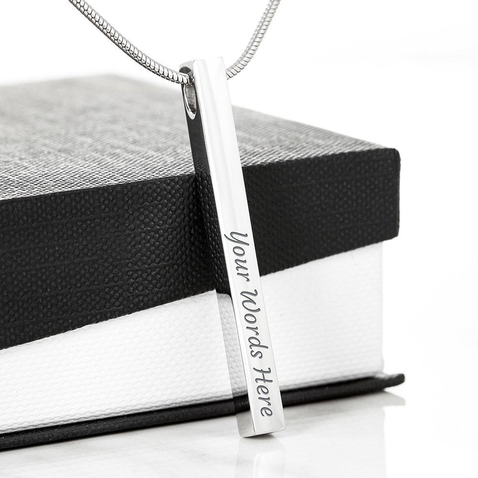 Gift Message Necklace for daughter passing exams