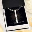 Gift Message Necklace for daughter passing exams