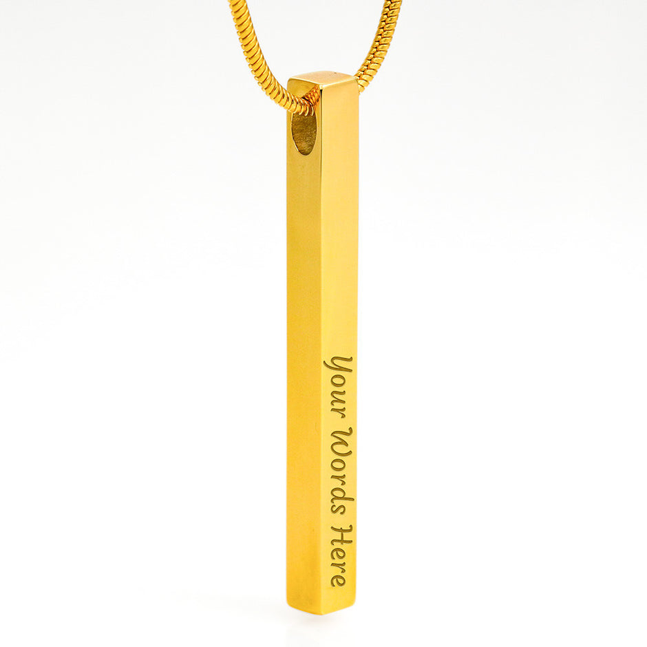 Gift Message Necklace for daughter passing exams