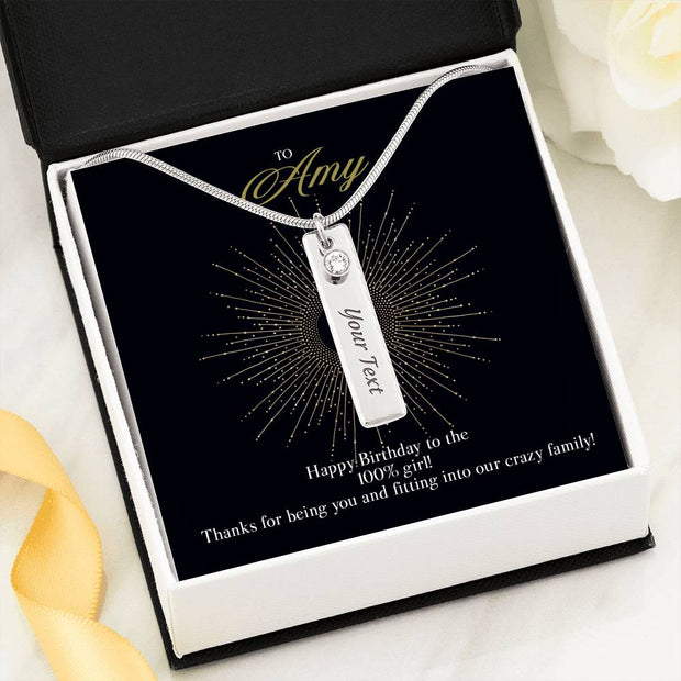 Gift message for sons girlfriend