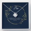 Eternal Love, Gift message pendant for mum