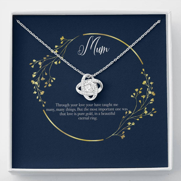 Eternal Love, Gift message pendant for mum