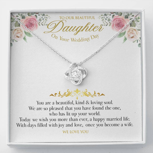 Gift Message White Wedding daughter