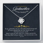 Gift message necklace for Godmother on your wedding day