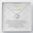 Gift Message Love knot pendant to Fiance