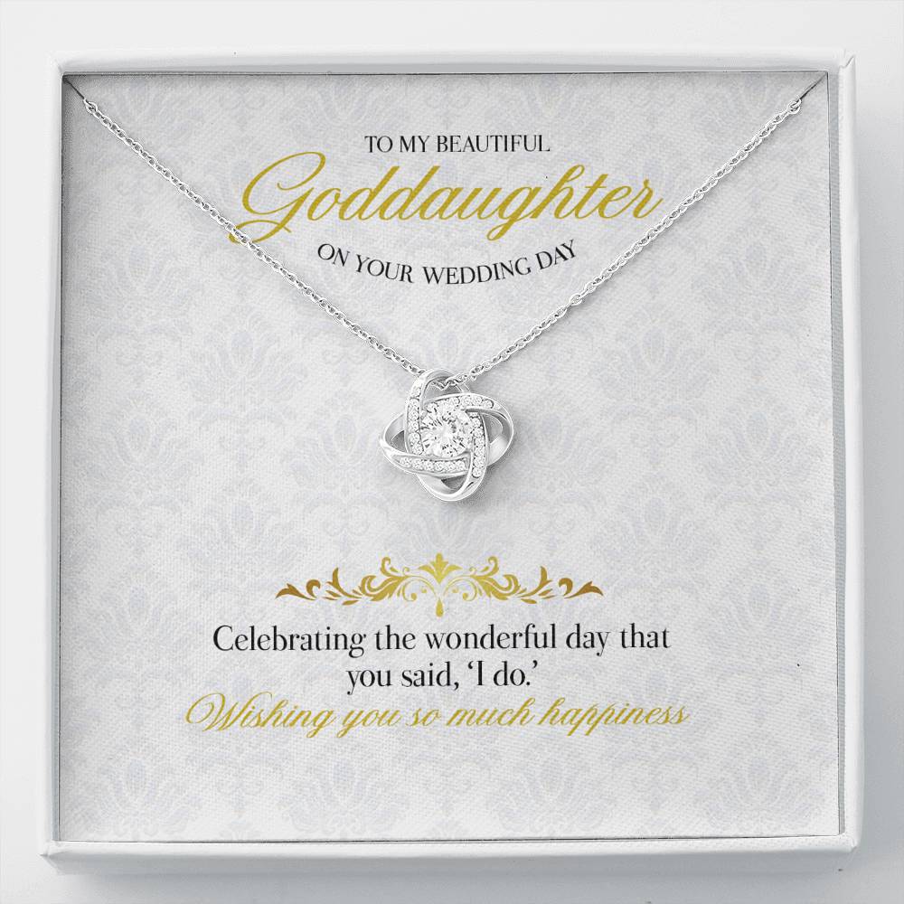Gift Message necklace for Goddaughter