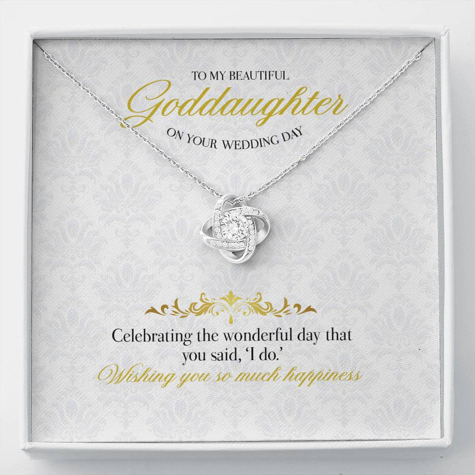 Gift Message necklace for Goddaughter