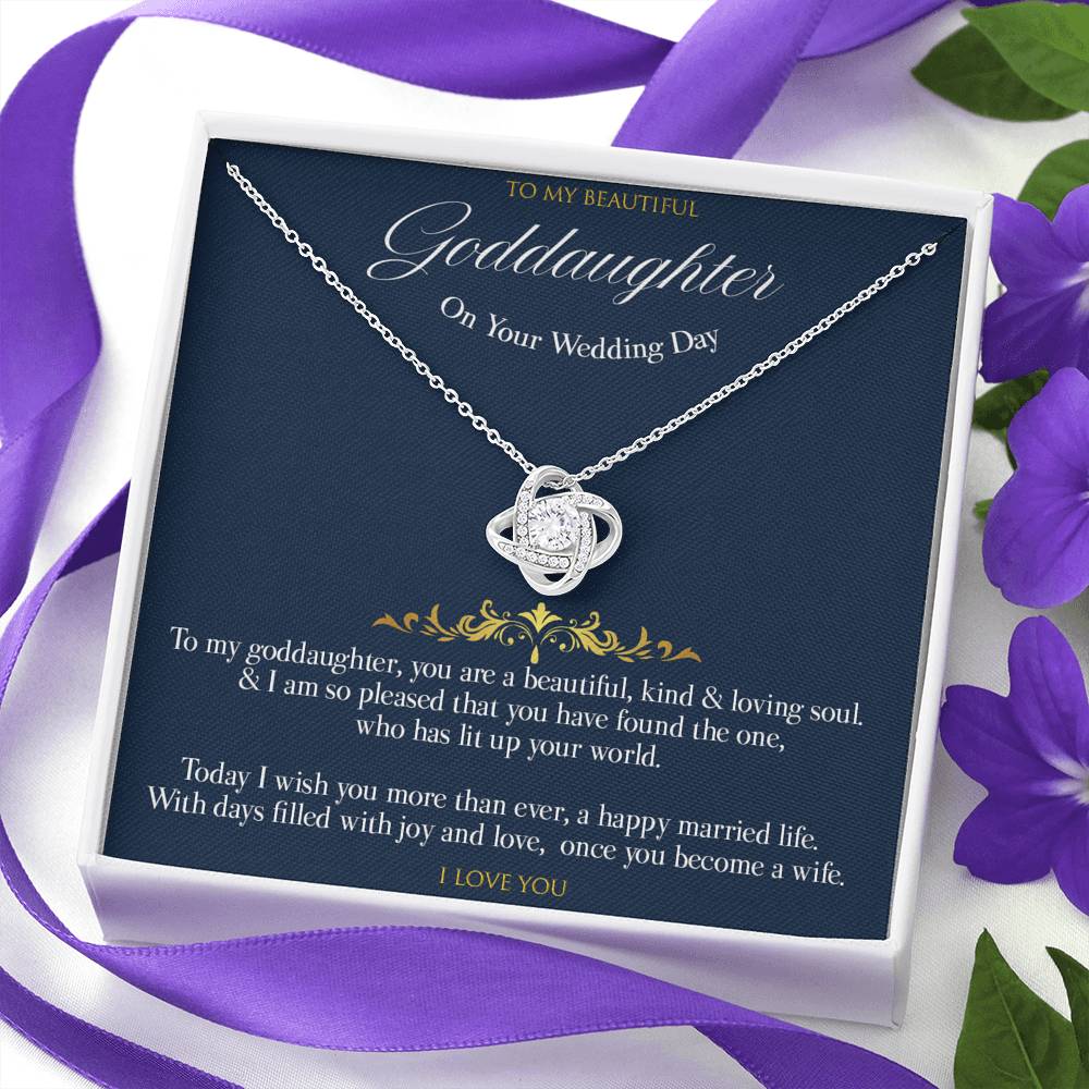 Gift message gift to Goddaughter to become a wife necklace