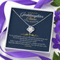 Gift Message personalized necklace for Goddaughter Claire