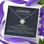 Gift message necklace for Godmother on your wedding day