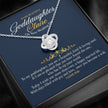 Gift Message personalized necklace for Goddaughter Claire