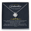 Gift message necklace for Godmother on your wedding day