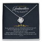 Gift message necklace for Godmother on your wedding day