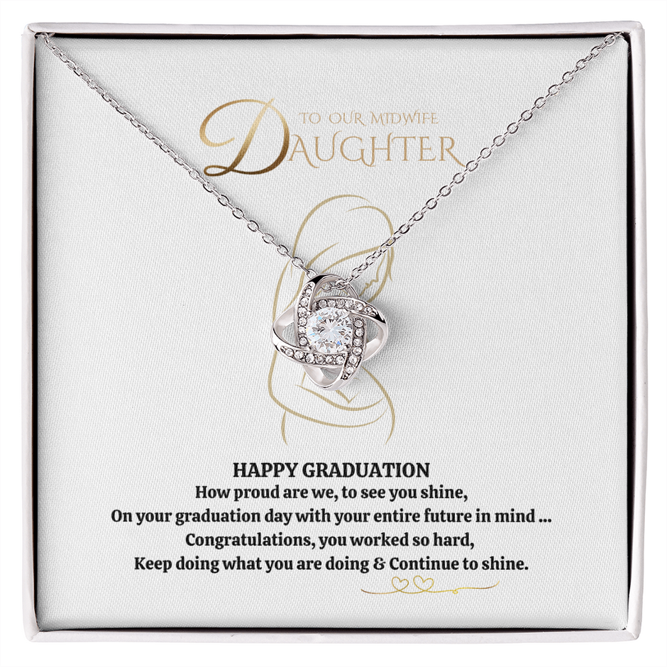 Midwife daughter Graduation Necklace gift