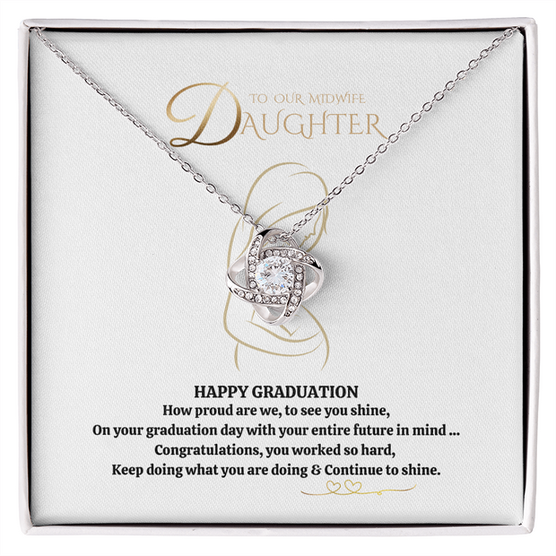 Midwife daughter Graduation Necklace gift