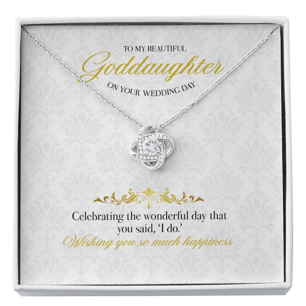 Gift Message necklace for Goddaughter