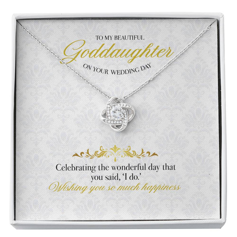 Gift Message necklace for Goddaughter