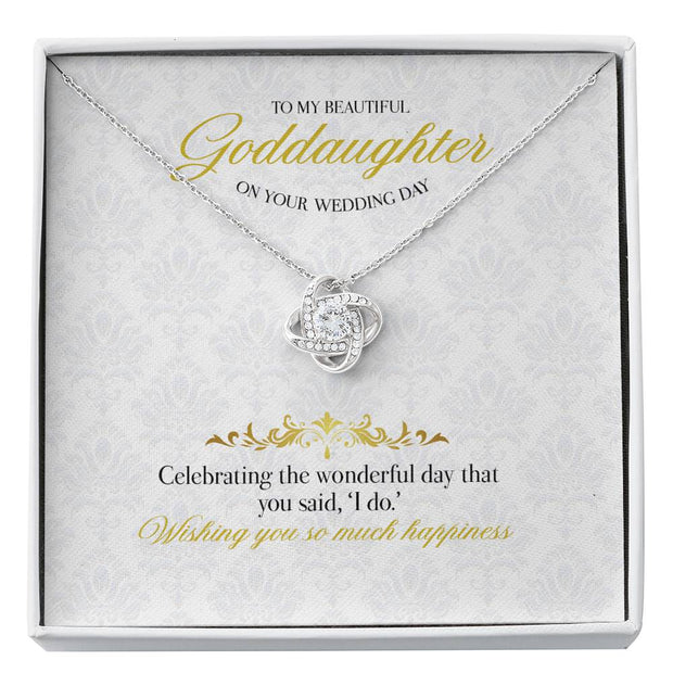 Gift Message necklace for Goddaughter