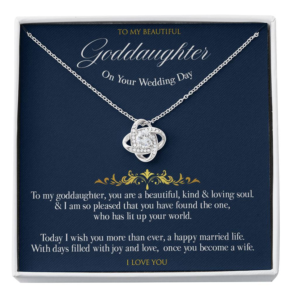 Gift message gift to Goddaughter to become a wife necklace