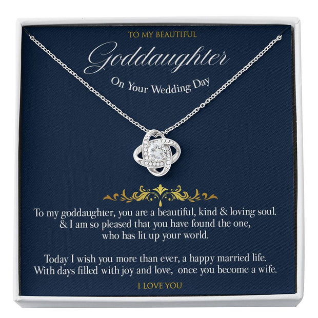 Gift message gift to Goddaughter to become a wife necklace