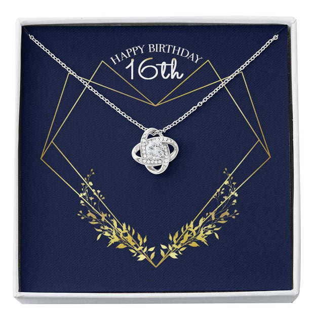Gift message necklace for 16th Birthday