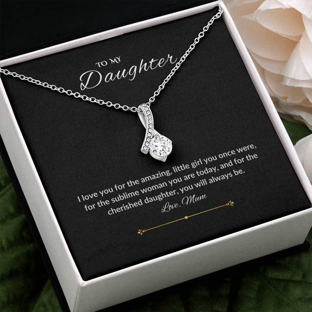 Daughter White Gold necklace from Mum