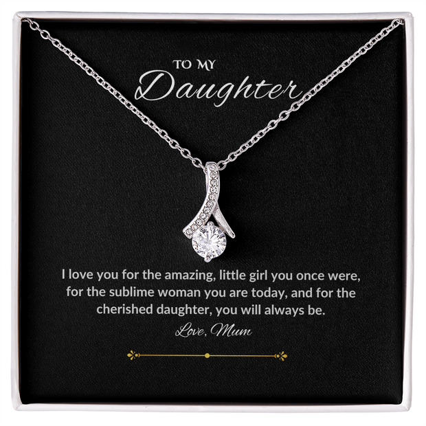 Daughter White Gold necklace from Mum
