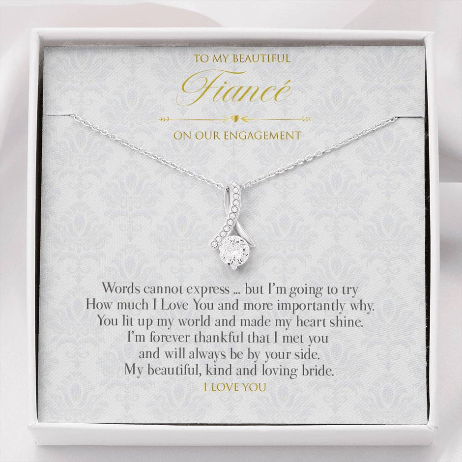 Gift Message pendant to Fiancé