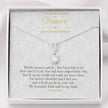 Gift Message pendant to Fiancé