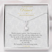 Gift message pendant to Fiance