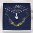 21st birthday birthstone pendant