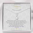 Gift Message Pendant to Fiance from boyfriend