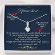 Custom Mothers Day Gift message Ribbon Pendant