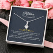 Gift Message pendant for Mother on Wedding day