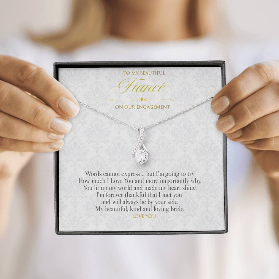 Gift Message pendant to Fiancé