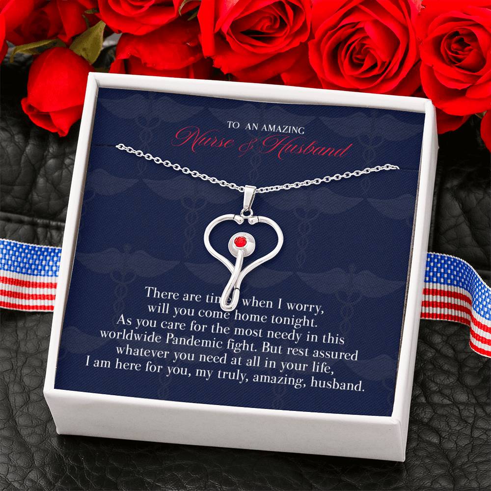 Gift Message Necklace to Nurse Husband