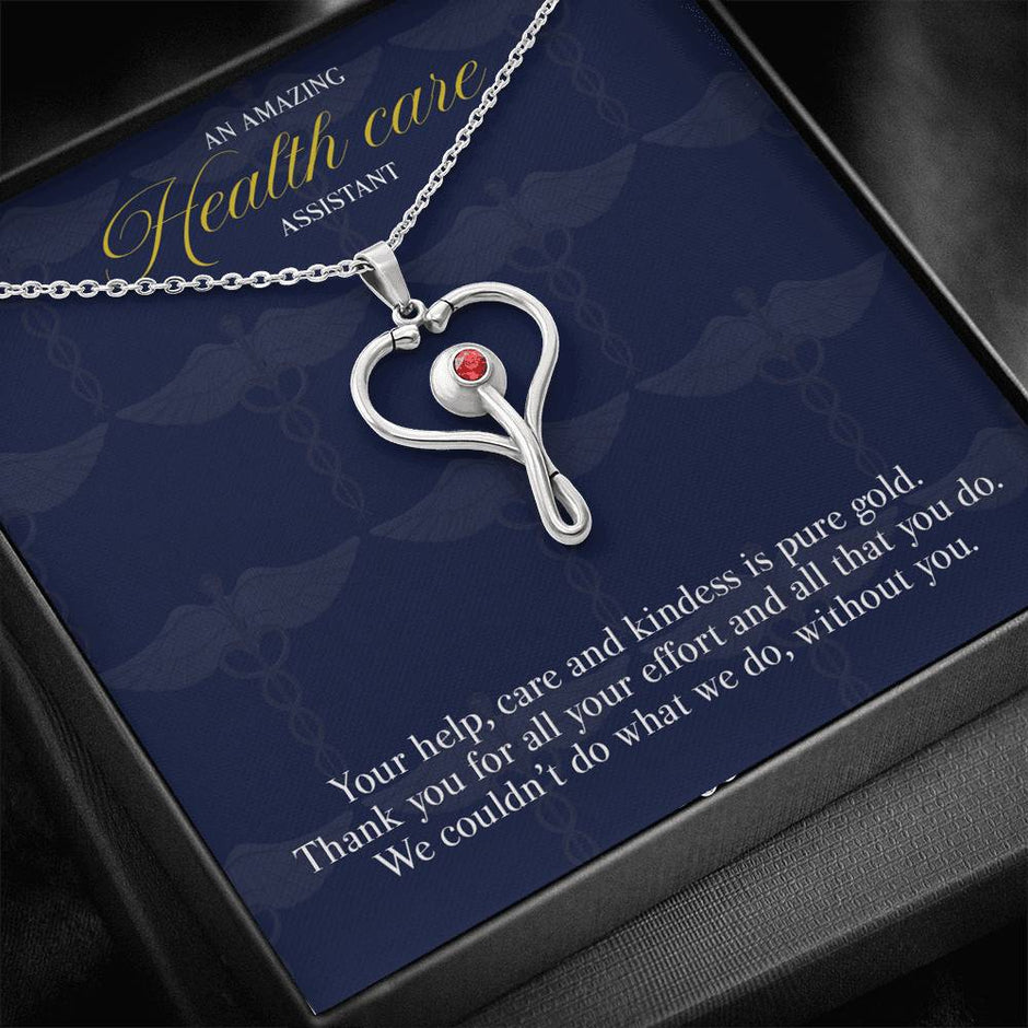 Gift message Pendant for Health care assistant